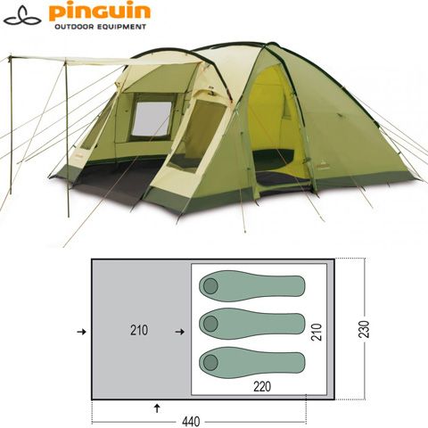 PNG 1309-зел. - Намет кемпінговий NIMBUS 3 green