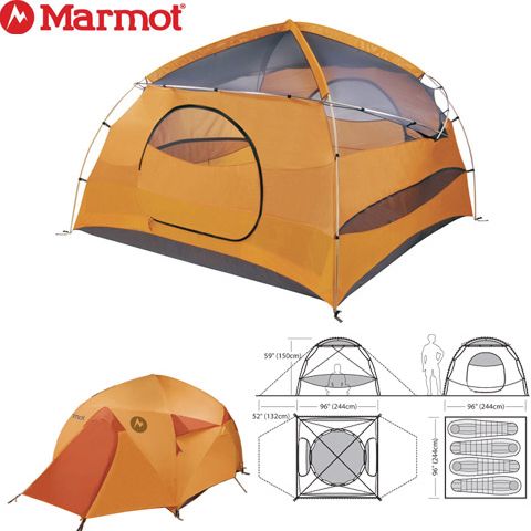 MRT 2721.9198 - Намет кемпінговий HALO 4P TENT pale pumpkin/terra cotta