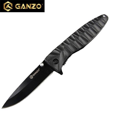 G620b-1 - Ніж Ganzo G620b-1 чорний, чорне лезо