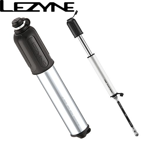 4712805976409 - Насос ручний HV DRIVE - M silver 90psi Presta/Schrader 214 мм