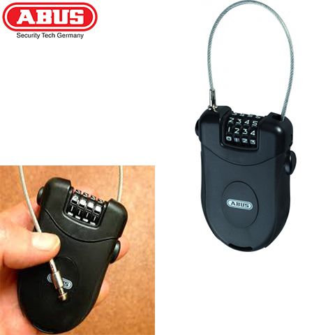 52920-7 - Універсальний кодовий замок з тросом 202/90 Combiflex