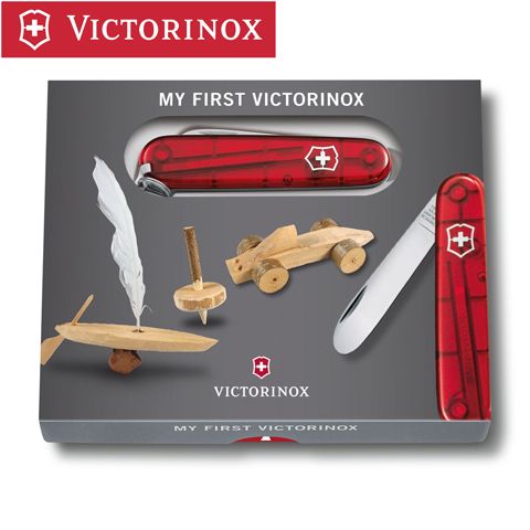 0.2373.T - Набір My First Victorinox (ніж 84 мм + ланцюжок 4.1815 + шнурівка на шию 4187)