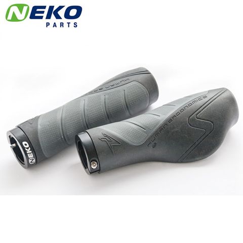 NKG-1911 - Ручки Neko NKG-1911 ергономічні з замком 128мм чорний/сірий