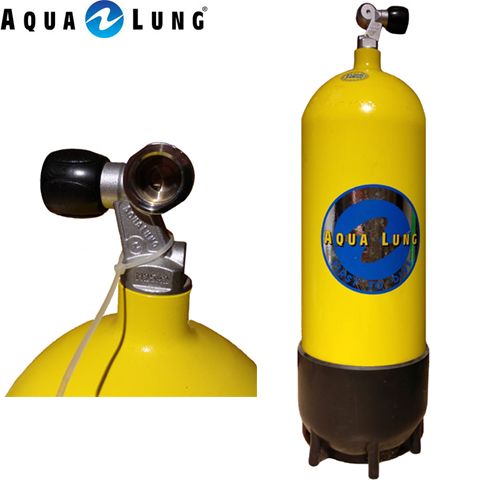 187408 - Балон AQUALUNG 15 л з одним виходом жовтий