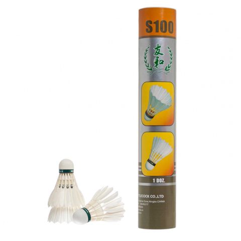 S100 - Волани пір'яні YOUHE S100 швидкість 77 (туба 12 шт.)