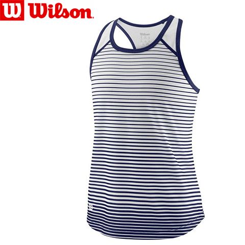 WRA769803LG - Майка дівчача jr Team Striped Tank Dark Blue/Wh