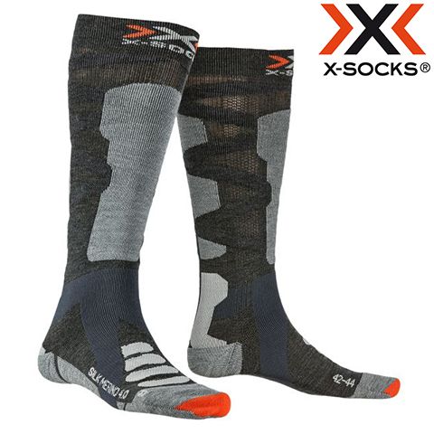 XS-SSKMW19U-G038#39/41 - Шкарпетки лижні SKI SILK MERINO 4.0 anthracite melange/grey melange