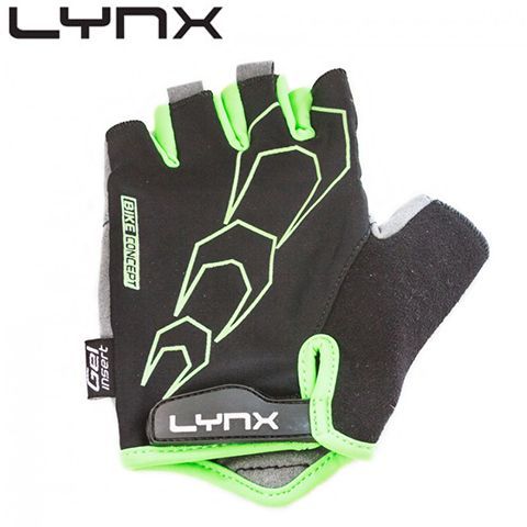 Race-BGREEN L - Велорукавиці Race Black/Green