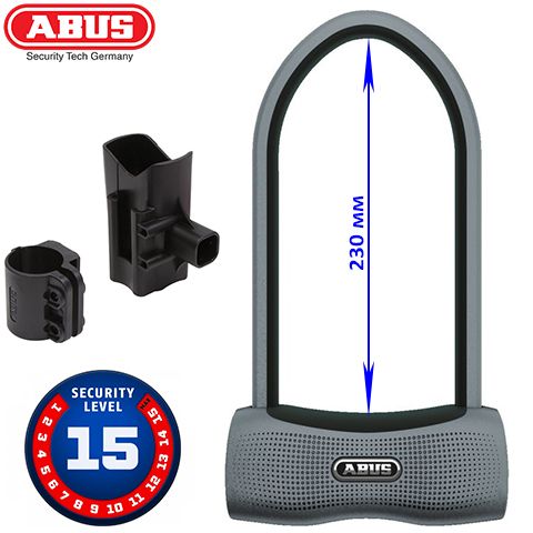 82359-6 - Велозамок U-подібний з сигналізацією SMARTX&trade; 770A/160HB230 USH Grey