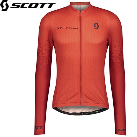 280321.6844.006 - Велофутболка SCOTT RC TEAM 10 L/SL fiery red/dark grey