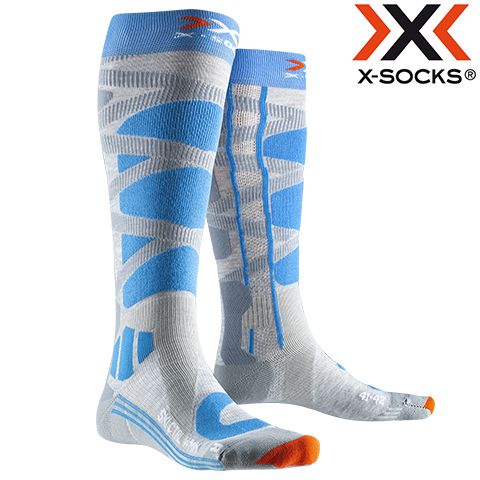 XS-SSKCW19W-G160#39/40 - Шкарпетки лижні SKI CONTROL 4.0 WMN grey melange/turquoise