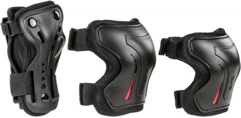 AC760-BK-M - Захисні щитки для ролерів TRIPLE PAD SET Jr black M (120-160 см)