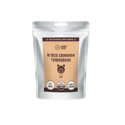 JCM200121 - MRE "М'ясо свинини тушковане", 100 г