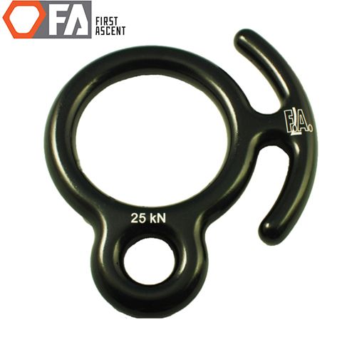 FA6003bk - Вісімка дюралева з фіксатором (чорна)