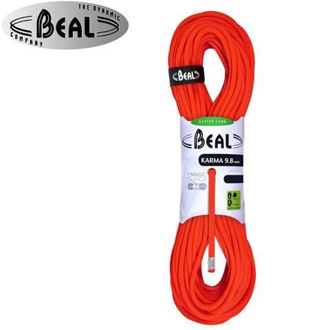 BC098K.60.SO - Шнур динамічний KARMA 9.8мм x 60м solid orange