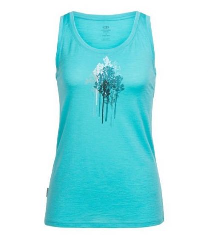 104 152 401 XS - Майка жіноча Tech Lite Tank Through the Trees WMN lagoon