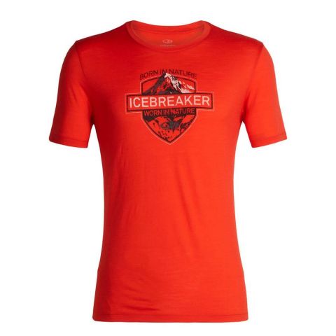 104 312 601 M - Футболка чоловіча Tech Lite SS Crewe Alpine Crest chili red M