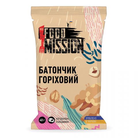 4820260630276 - Батончик ГОРІХОВИЙ (Food Mission)