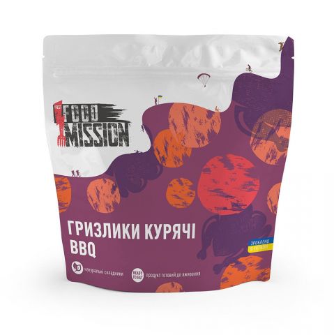 4820260630504 - Гризлики курячі BBQ (Food Mission) 35г