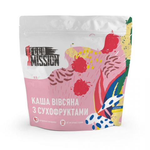 4820260630337 - Каша вівсяна з сухофруктами (Food Mission) 75г