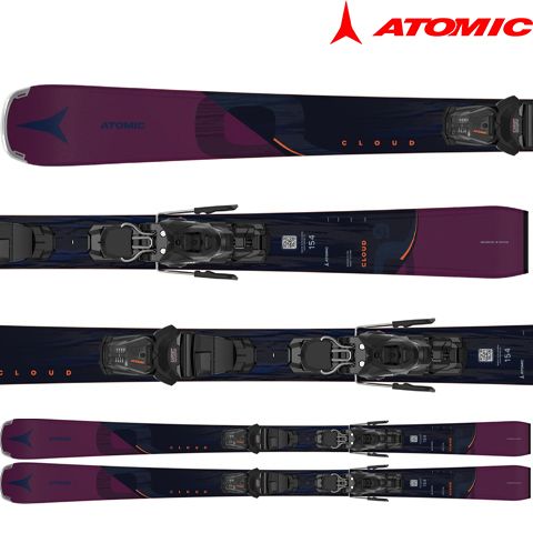 AASS03076#154 - Лижі CLOUD Q9 black/berry + кріплення M 10 GW