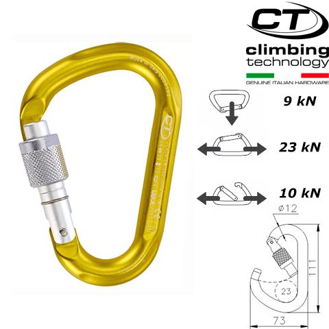 2C45900 XJC - Карабін SNAPPY SG HMS yellow (алюміній)