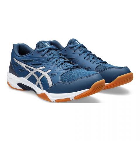 c-1071A091-400#12H - Кросівки для бадмінтону GEL-ROCKET 11 M mako blue/pure silver