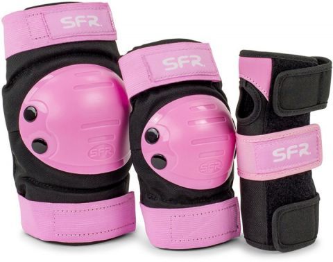 AC600-BP#L - Захисні щитки для ролерів Ramp Jr black-pink L (150-180 см)