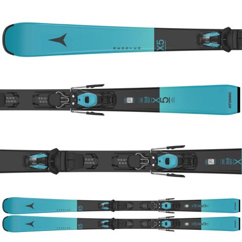 AASS03652#161 - Лижі REDSTER X5 teal + кріплення M 10 GW (2025/26)