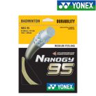 Nanogy-95 - Струна бадмінтонна Nanogy-95 silver gray (0,69мм x 10м)