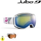 J 755 12 11 7 - Маска лижна VENTILATE white/blue/pink / Лінза: Yellow Double lens cat. 1