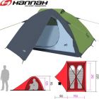 10003227HHX - Намет туристичний TYCOON 2 spring green/cloudy grey