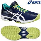 c-E601N-5001-9.5 - Кросівки для тенісу GEL-SOLUTION SPEED 3 CLAY indigo blue/white/lime 43.5
