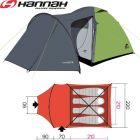 10003221HHX - Намет кемпінговий ARRANT 4 spring green/cloudy gray