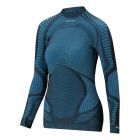 XA811.9946#XSS - Термобілизна (верх) XPERIENCE Women's Long Sleeve Shirt black/turquoise