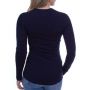 104 375 403#M - Термобілизна (верх) BF200 OASIS LS Crewe Wmn midnight navy