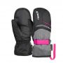 4961605-7771-4.5 - Рукавиці підліткові BOLT GTX Junior Mitten black/black melange/pink glo
