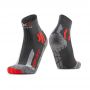 XS-TS16S19U-G049#39/41 - Шкарпетки TREK OUTDOOR LOW CUT MEN anthracite/red
